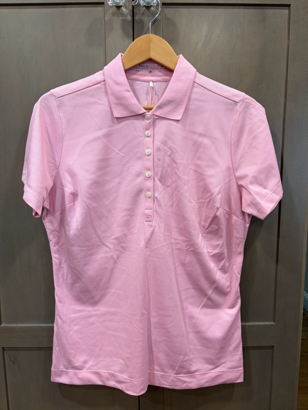 Nike Pink Short Sleeve Women's Golf Polo Shirt